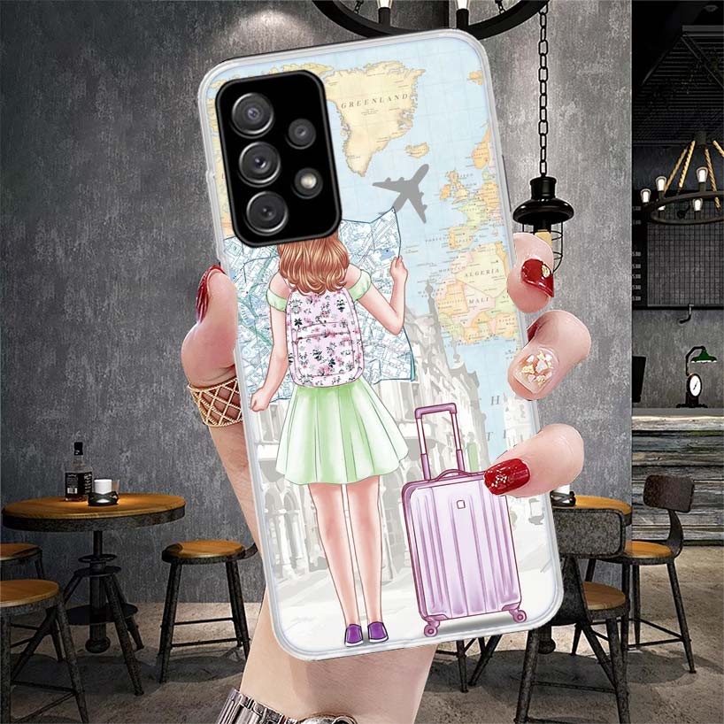 

Girls Best Friends Forever BFF Soft Phone Case For Samsung Galaxy A12 A22 A32 A52 A72 A02S A51 A50S A71 A70 A31 A20S Note 20 Ult Samsung A51 4G