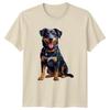 Happy Dog Portrait Animals Dogs Mens T-Shirt Womens Tee Graphic Unisex Top