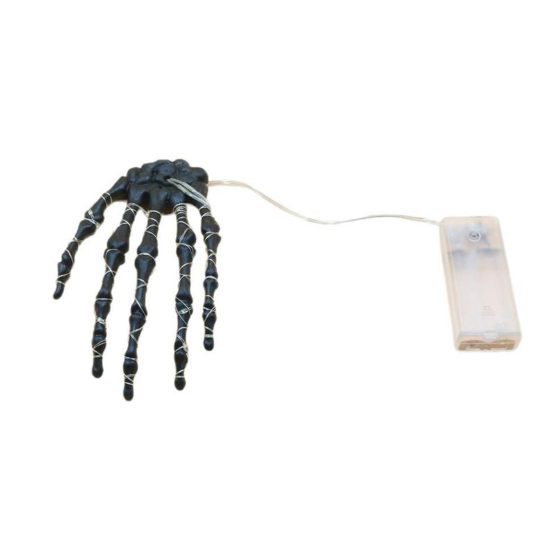 Halloween LED Decorative Lights Skeleton Hand Ghost Claw Ghost Festival Copper Wire Light String Horror Atmosphere Light