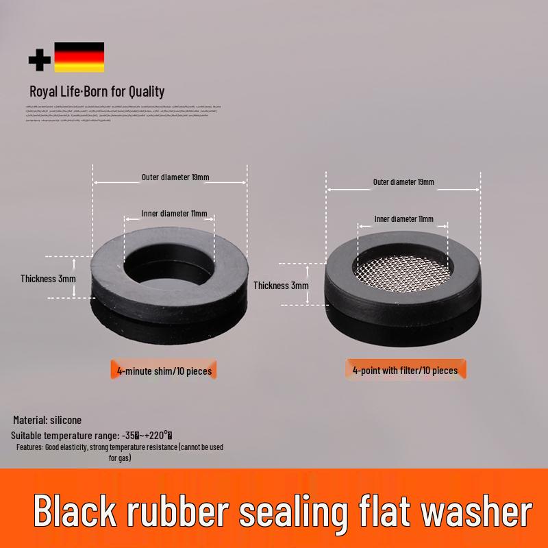 1-Inch Silicone Rubber Washer for Water Pipes and Meters