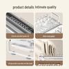 Nordic Style Pull-Out Dish Drying Rack & Storage Shelf
