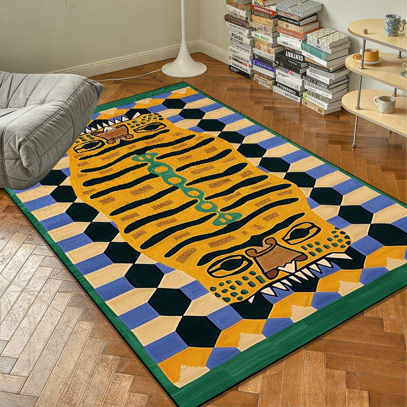 Home Decoration Abstract Carpet Modern TG Trend Large Carpets Study Room Soft Floor Mat Anti Slip Living Room Bedroom Decor Rug