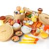 Children'S Educational Simulation Kitchen Food Set, Steamer Bag, Sushi Fritters, Breakfast Burger Set, Play House Toys