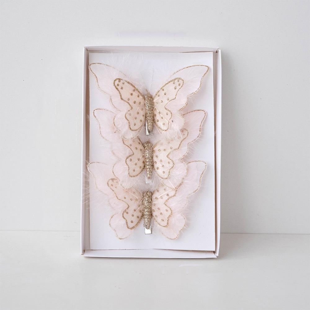 Glitter Artificial Butterfly Sequins Butterfly Tree Decoration  Home Decoration