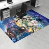 Office Carpet: Genshin Impact Fantasy Anime Characters Decorative Rug for Desk Chairs, Gaming Setup
