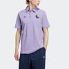 adidas Originals Blokepop Logo Print Short Sleeve Polo Shirt Men Polo Shirts Magic-Lavender IP7170