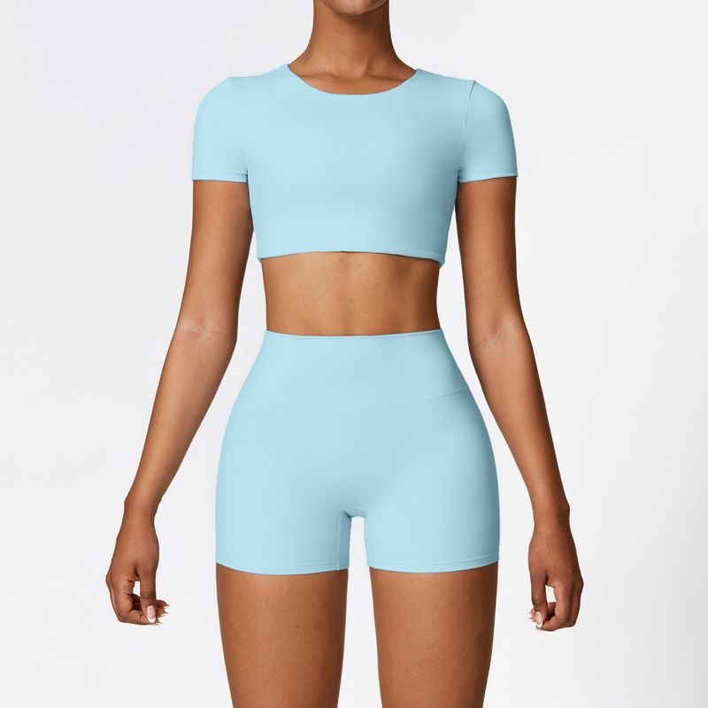 Guangzhou Zechuang Clothing Co., Ltd. European and American Tight Sanding Yoga Suit Quick-Drying Workout Clothes Winter Outdoor
