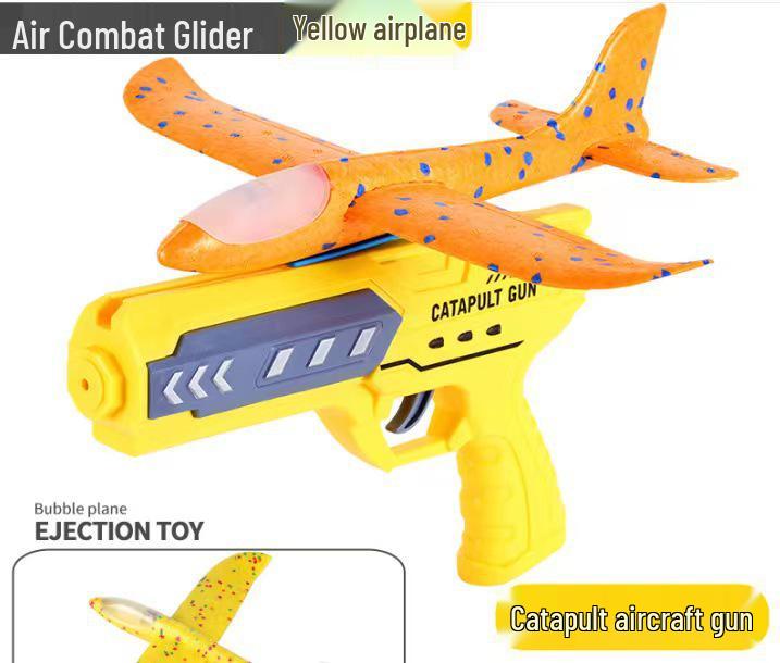 Catapult Aircraft Toy - Hand-Thrown Glider with Crash-Resistant Foam for Boys