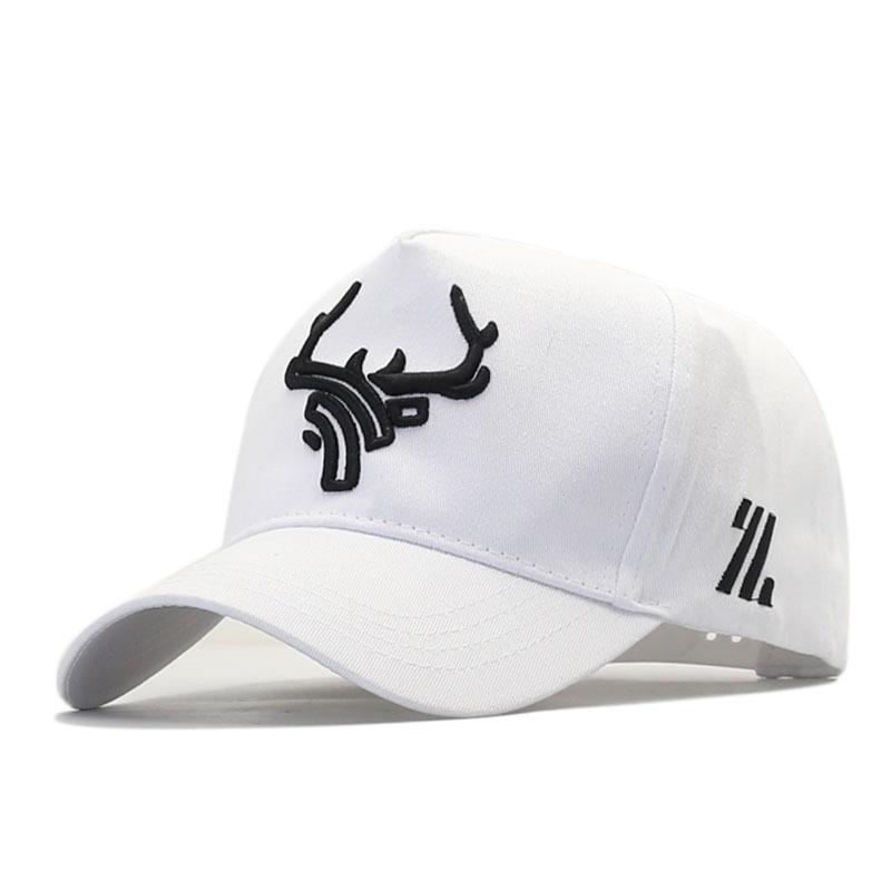 New Elk Angle Embroidered Baseball Cap Men's and Women's Casual Trend Sunshade Cap
