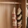 Hanging Cap Storage Organizer 10 Clips Adjustable Rope Hat Rack Holder for Wardrobe Bedroom Travel Daily Use