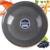 Deep ceramic dinner plate, gray GLAZE, 20.5 cm