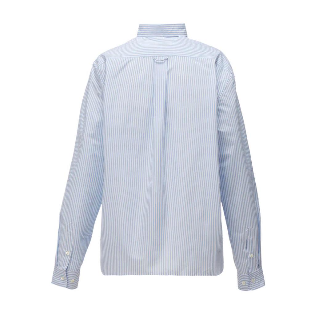 ONITSUKA TIGER Simple Versatile Fashion Comfortable Long Sleeve Shirt Unisex Shirts Blue White 2183B435-400