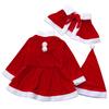 (Kung Pao Chicken)Toddler Kids Baby Girls Christmas Clothes Costume Party Dresses+Shawl+Hat Outfit
