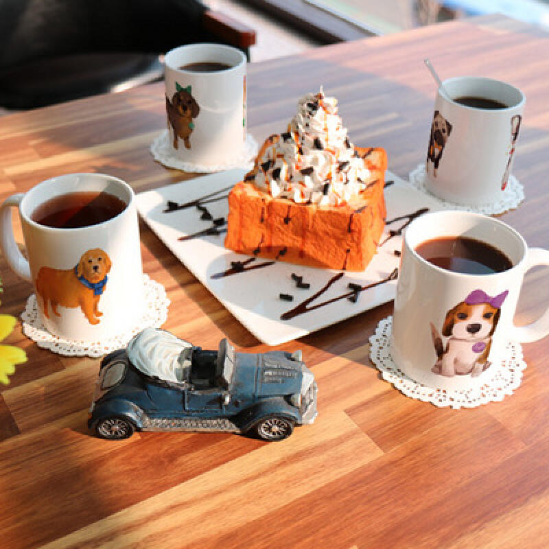 ig358-Design Mug 4p-Puppies Gather