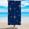 Elegant Gorgeous Star Beach Towel | Ultra-Absorbent, Quick-Dry, Polyester Blend, Ideal for Beach, Pool, Bathroom, Yoga, Fitness