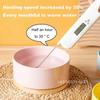 350ml Pet Control Water Feeder,Thermal Cat Water Electric Wood Bowl,With Bowl,With Thermostatic Base,Heating Ceramic Heated