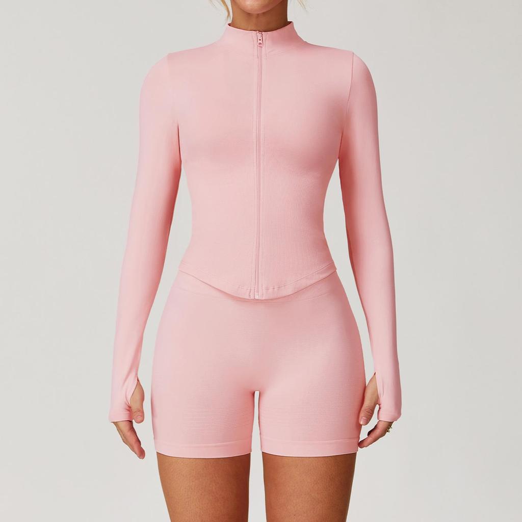 Damen Racerback Geripptes Yoga-Set: Nahtlose Taillenformende & Hüfthebende Fitnessbekleidung