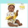 Lovely 22'' Reborn Baby Doll Soft Vinyl Silicone Gentle Touch African Doll