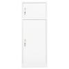 Zadelkast Wit 53x53x140 cm Staal