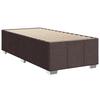 Box Spring Bed with Mattress Dark Brown 100x200 cm Fabric