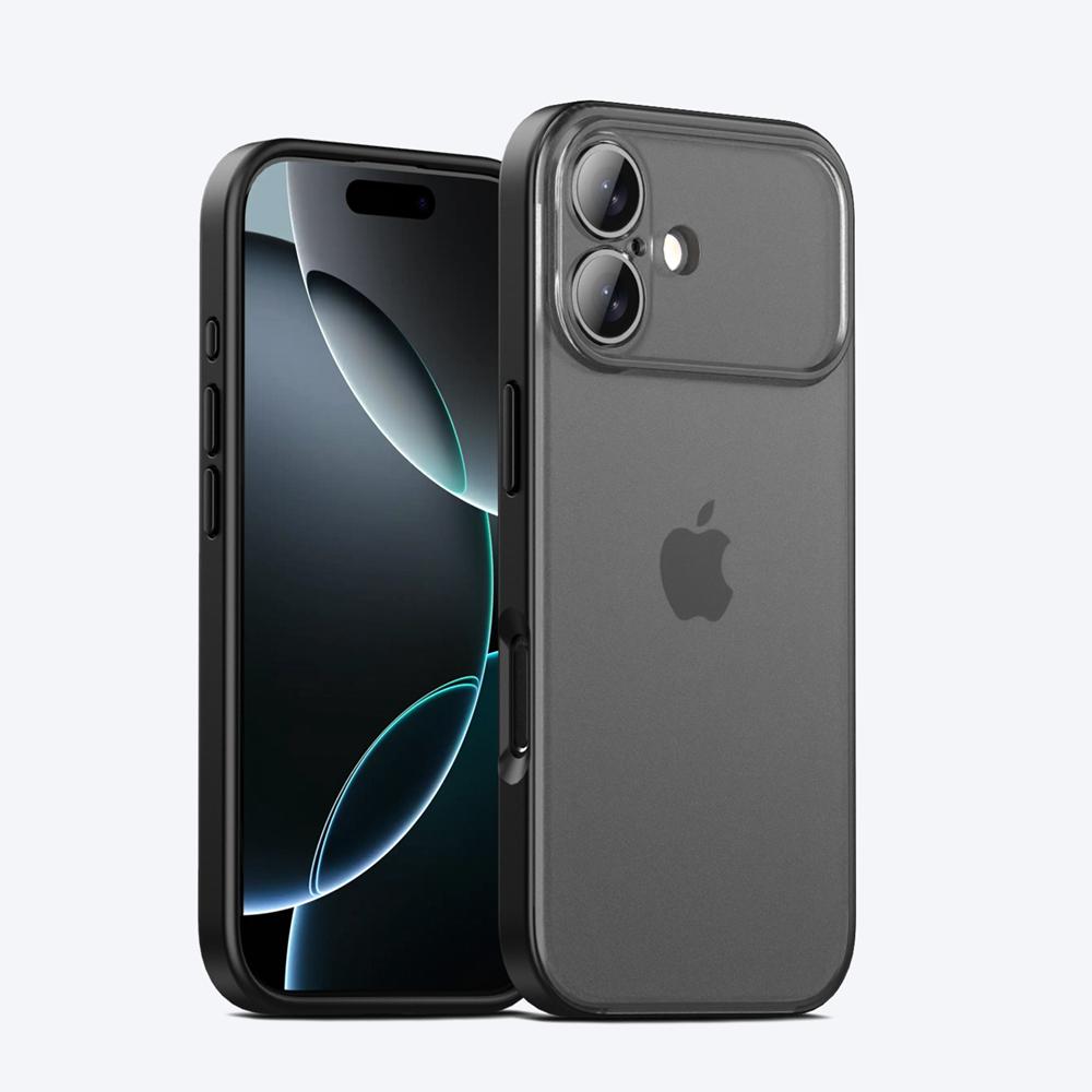 KEYSION Transparente Mattes Handyhülle für iPhone 17 Durchscheinende Weiche Silikon+PC Stoßfeste Handy-Rückabdeckung für iPhone 17 2025