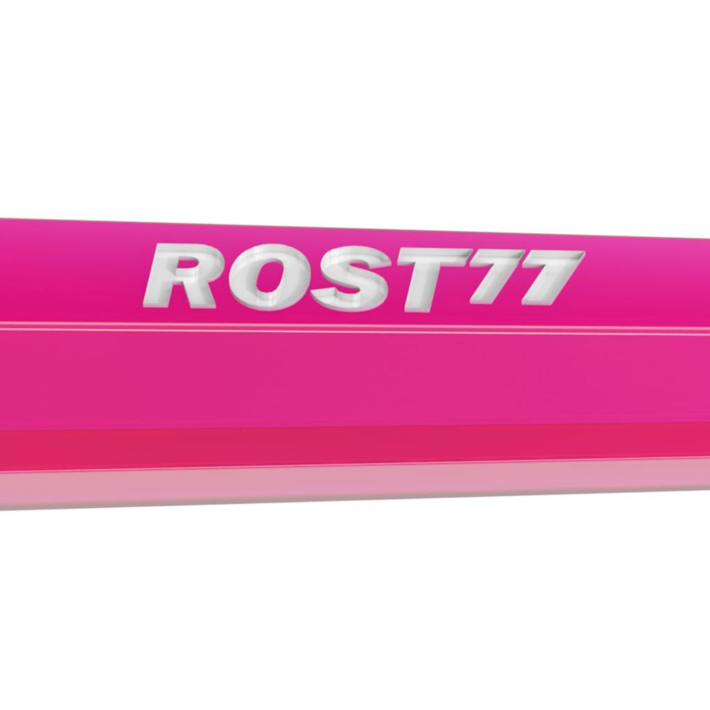 CUESOUL ROST 77 Transparent Set of Clear Rose White Large One-Piece Flights, Standard, 3, Red, Logo, (CS-77-XB8T-L)