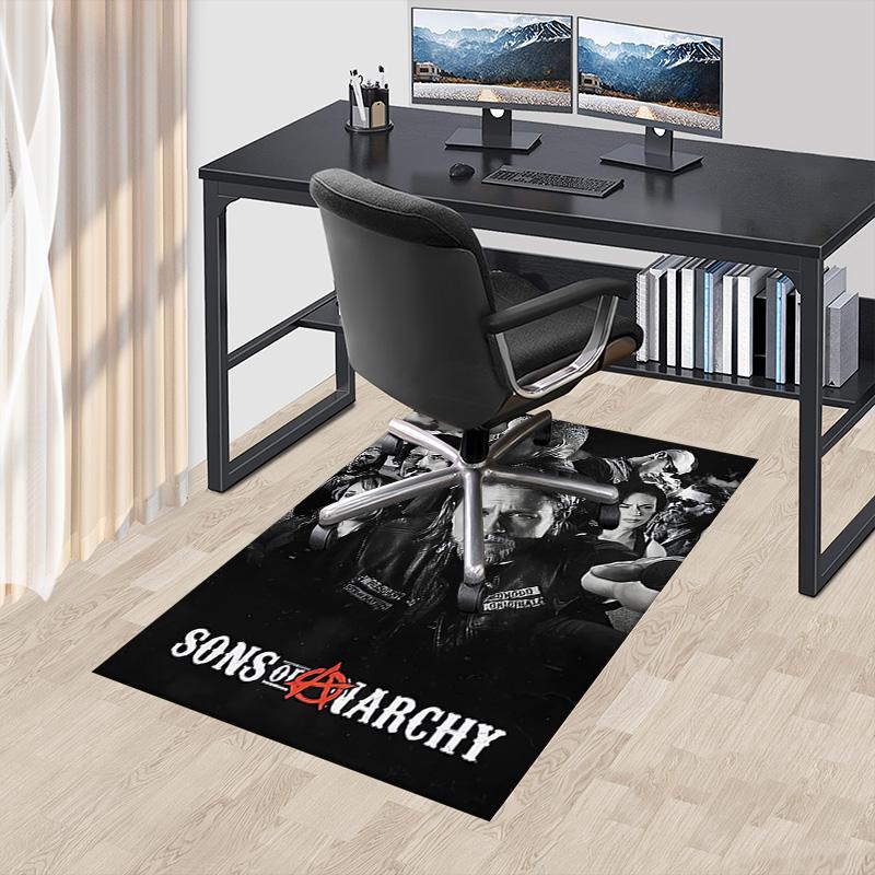 Outlaw Motorcycle Club Chaos Carpet For Playroom Bedroom Living Room Sofa Home Decorkids Game Area Rug Nonslip Floor Mat