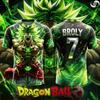 2026 Nueva Camiseta de Fútbol Estampada en 3D para Hombre Adulto Dragon Ball N.º 10/7 Freezer Camiseta de Anime para Niños Camiseta de Fútbol Especial