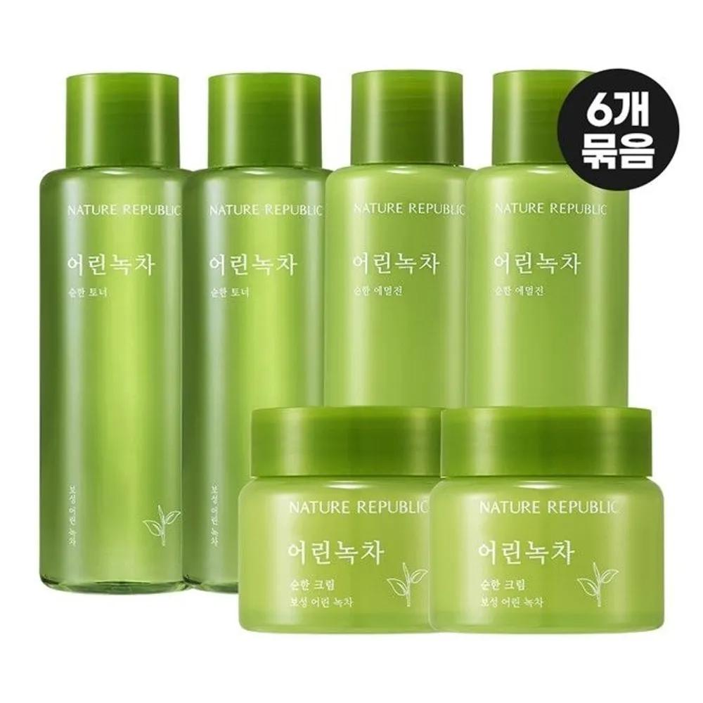 [2+2+2] Young Green Tea Mild Toner + Emulsion + Cream