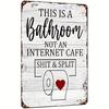 Metal Tin Sign Watercolor Christmas Tree Retro Wall Decor 20x30cm