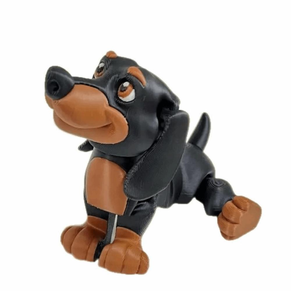 3D Printing Multi Joint Dachshund Toys Multi-Jointed Simulated Border Collie Figurine  Kids Adults