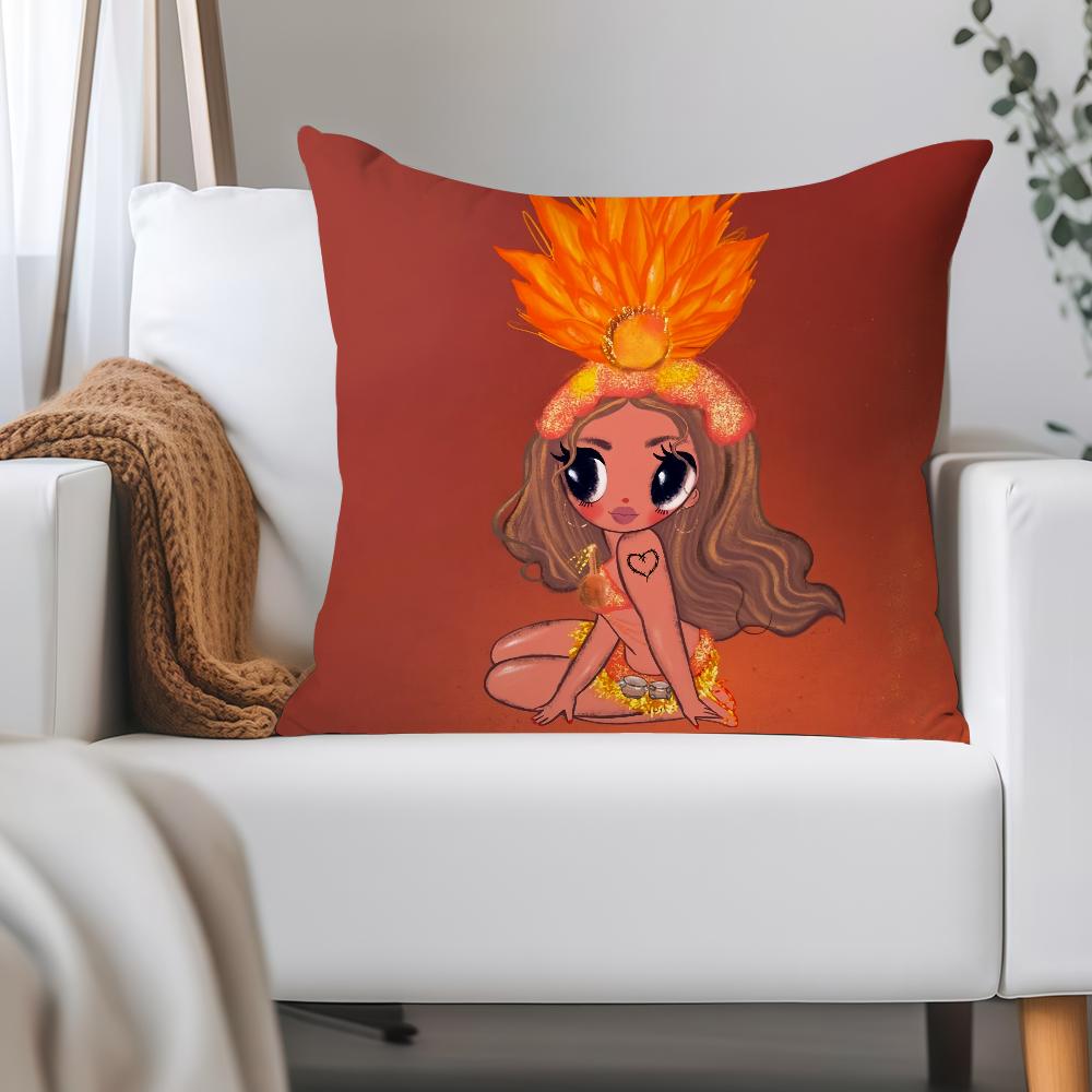 Singer K-Karol G Funny Pillow Case Applicable Space For Guest Rooms Interiors Cars Office House Decoration