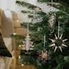 Clear Acrylic Christmas Ornaments Snowflake Tree Elk Butterfly Ballet Dancer Hanging Decoration for Holiday Winter Scene Decoration