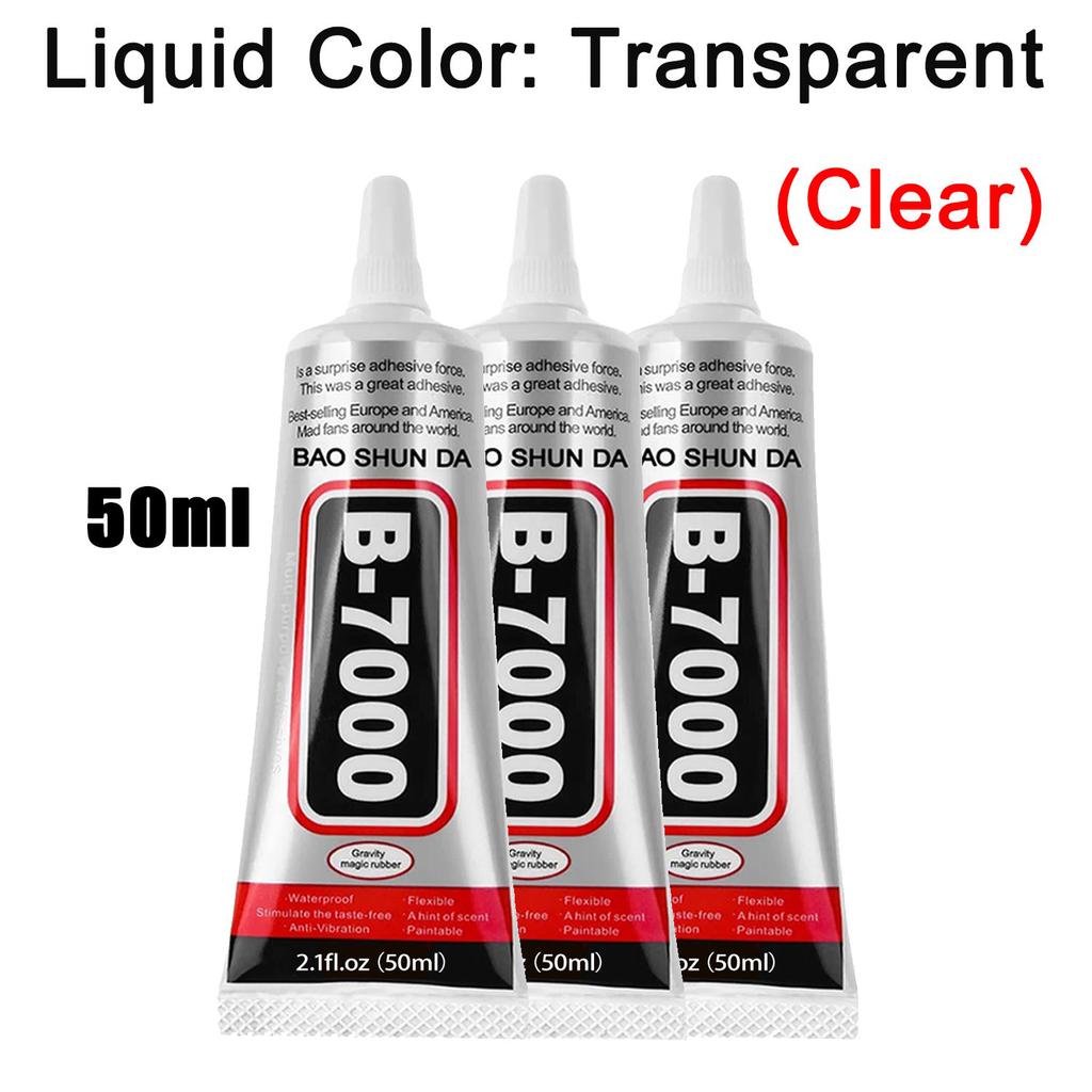 (Adhesive 15/50/110g) B7000-E8000—Waterproof, Clear Epoxy Adhesive for Mobile Phones and Jewelry