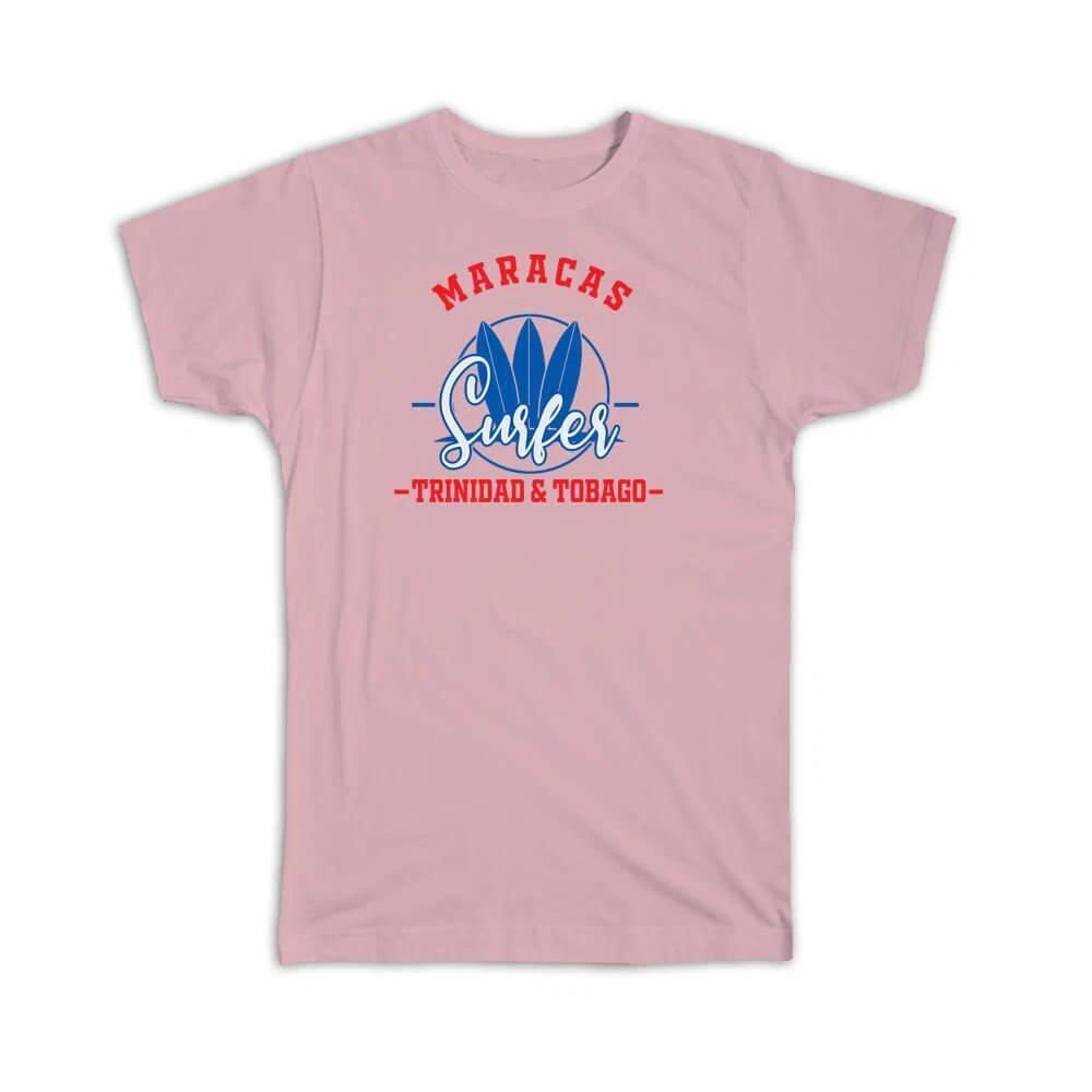 Gift T-Shirt : Maracas Trinidad & Tobago Surfer Tropical Souvenir Travel 2XL