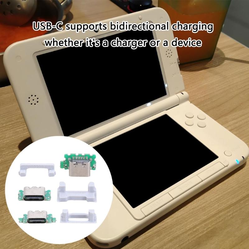 Upgrading Your Game Console With A USB C Port for 3DS/3DS XL Efficient Charging And Various Connection Enjoy Convenient