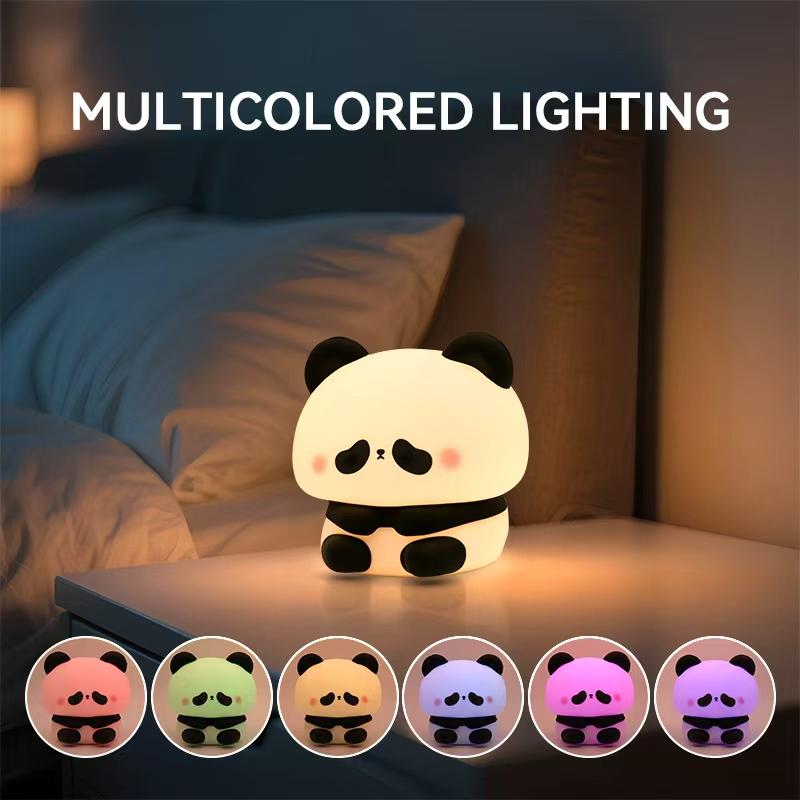 Cute Panda Night Light,Touch-Control Dimmable Bedside Lamp,Timer Desk Lamp,Chargeable.Mood Lighting Home Decor,Perfect Gift.