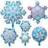 Snowflake Aluminum Film Balloon Winter Ice And Snow Festival Mini Snowflake Ice Princess Birthday Party Balloon