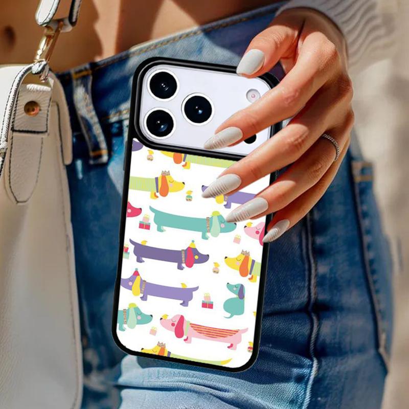 Dachshund Sausage Dog Doxie Phone Case For iPhone 17 Air 14 15 13 12 Max Cover For Apple 14 15 16 16e 11 Pro Max Plus Coque
