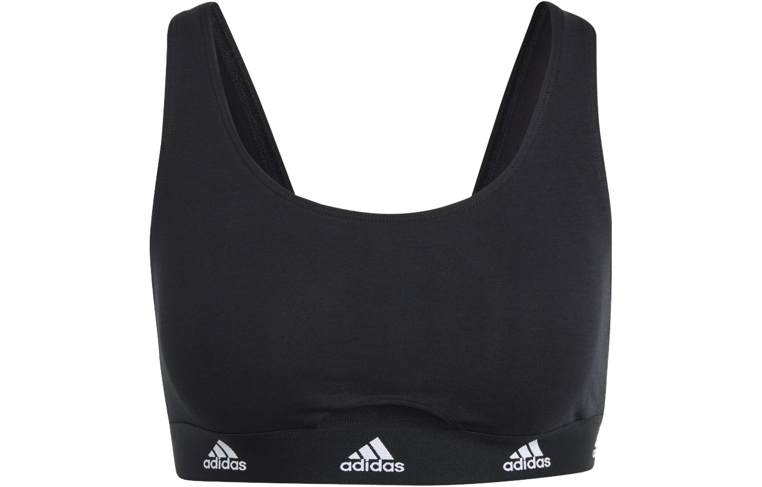 

Adidas ACTIVE COMFORT COTTON SCOOP BRALETTE UNDERWEAR Bra Women s Black GB7692 L