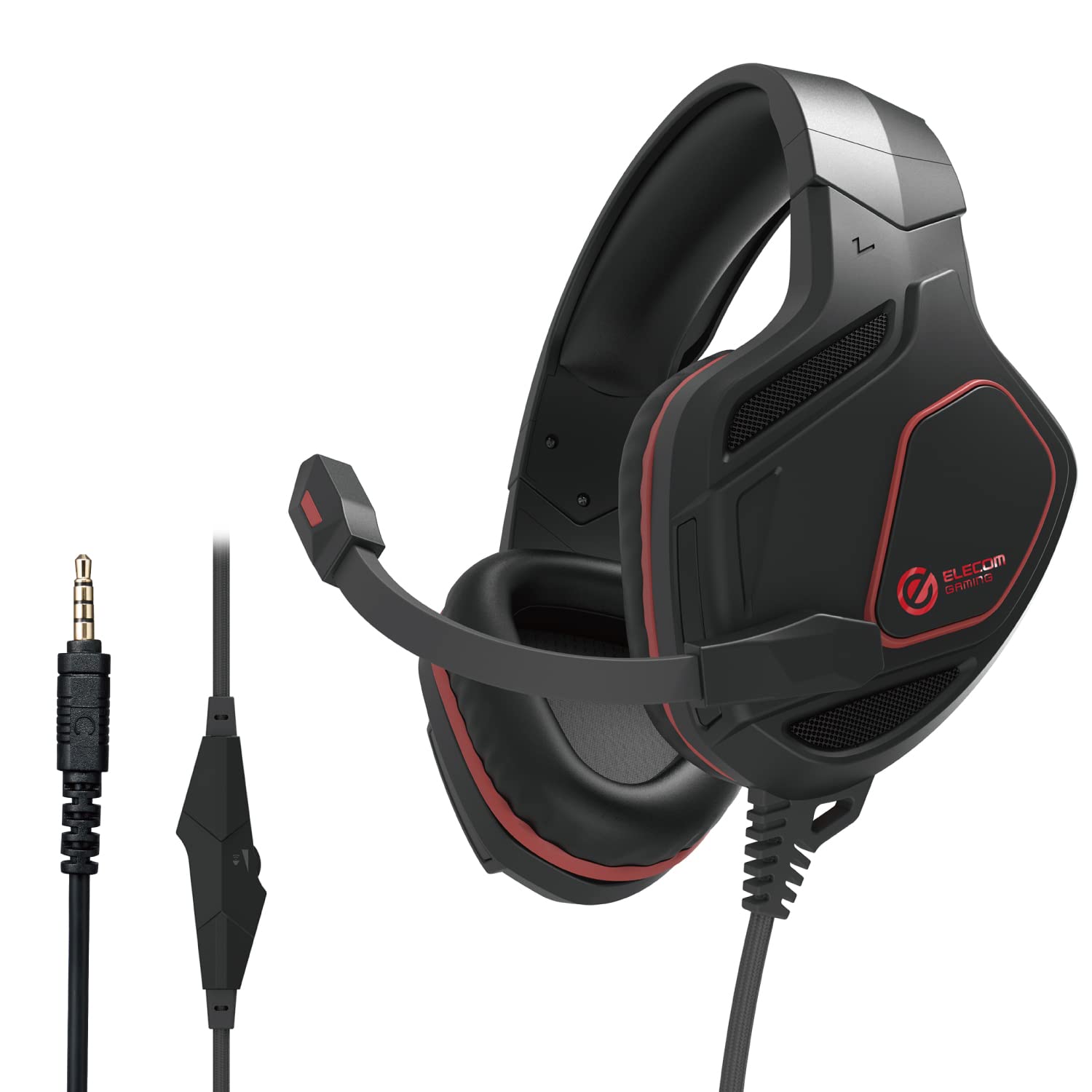 

ELECOM Gaming Headset Specialized Mute PS4 NintendoSwitch Stereo Wired 4 Pole 3 Pole Black [FPS Flip-Up Function] [PS5 Compatible] 3.5mm 2.0m HS-G50BK чёрный