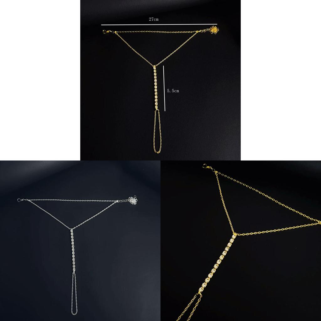 Geometric Water Drilled Hand Chain Jewelry For Women With Gold Or Silver Plating For Gift