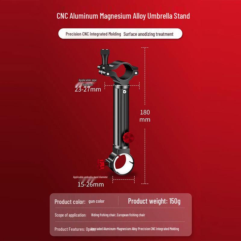 Kompletny aluminiowy zestaw pudełek na sprzęt wędkarski: Uchwyt na wędkę lewy, Pojemnik na ryby i Taca na przynęty