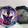 1 Stück Einhorn Regenbogen Fantasy Kunstwerk Regenschirm mit Kunststoffgriff,Geeignet für Alle Jahreszeiten Zuhause Reise Outdoor RegenschirmDD1807