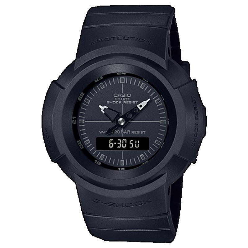

Casio G-SHOCK Men s Resin 200M Water Resistant Analog Shock Resistant Quartz Watch AW-500BB-1E чёрный