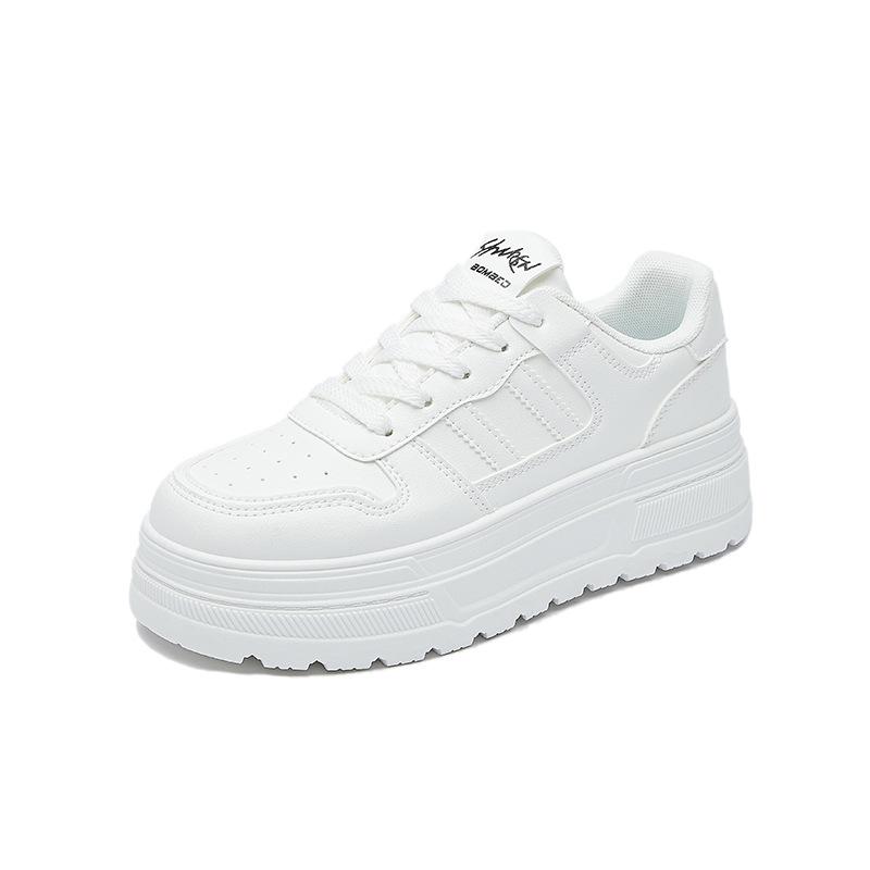 thick-soled women's spring new height-increasing feet, long-board shoes, women's shoes, versatile casual sports shoes