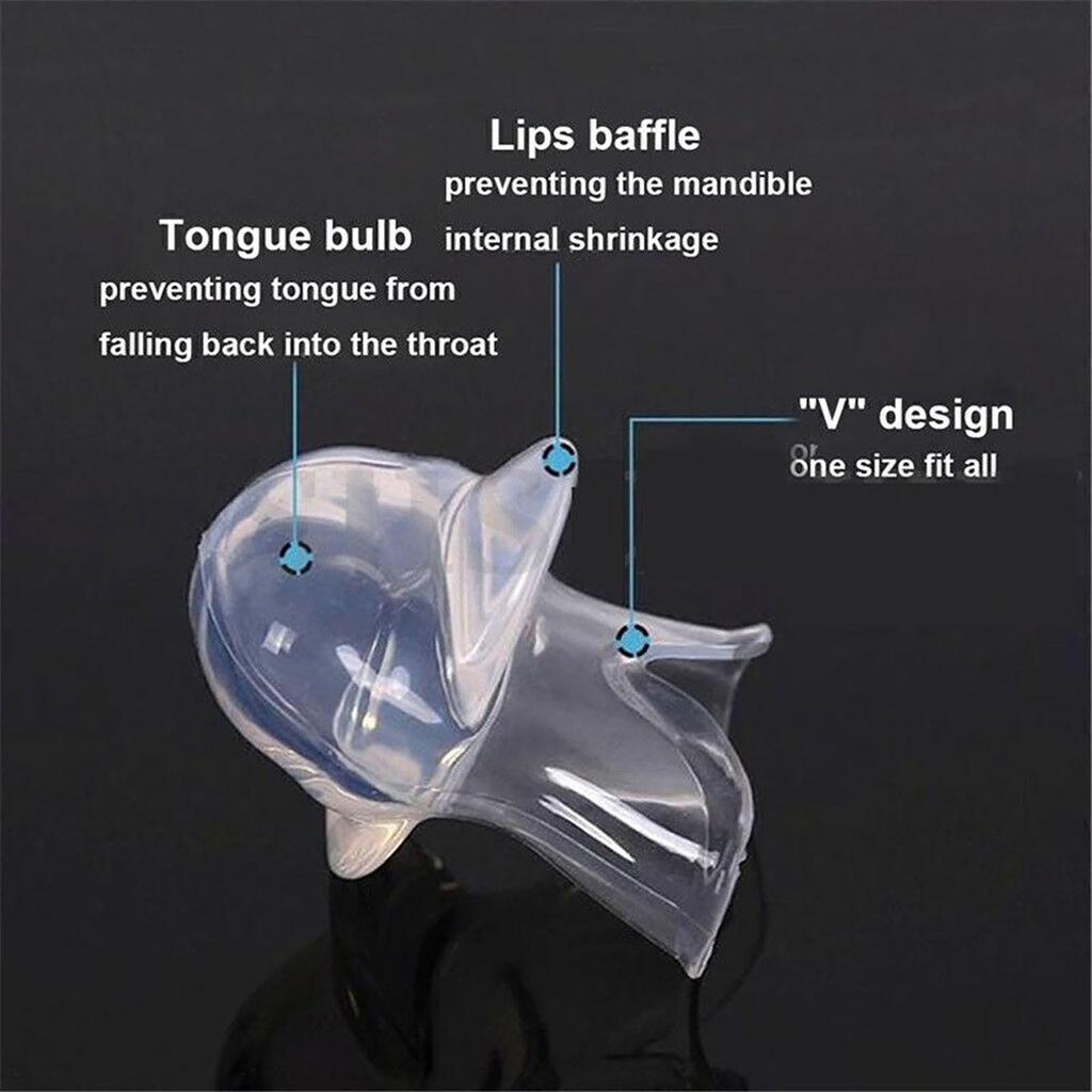 Anti-Snoring Tongue Retainer Device with Storage Box Anti-Snoring Device Sleeping Bite Guard for Bruxism and Stop Snoring