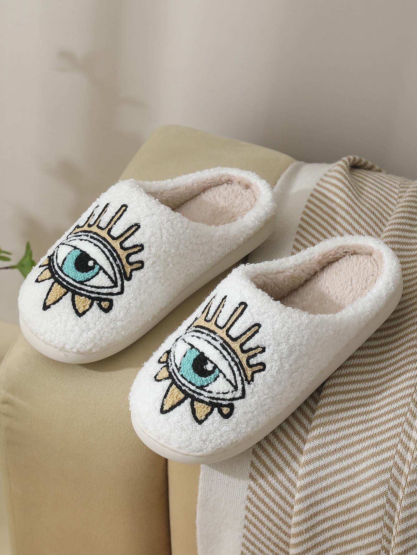 

Unisex Cute Cartoon Kitten Winter Indoor Cotton Slippers 38-39 (Fits 36-37)