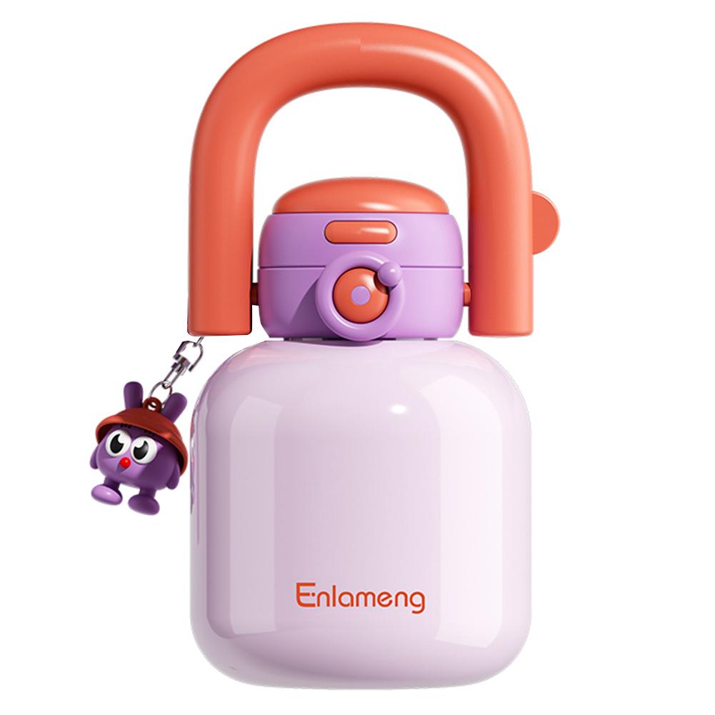 Фляга с вакуумной изоляцией 1000 мл с соломинкой и ручкой Двухслойная термокружка Дорожная вакуумная фляга для холодных и горячих напитков 1000ML