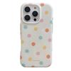Korean Fresh Plaid Polka Dot Case for iPhone 15/16/17 Pro Max